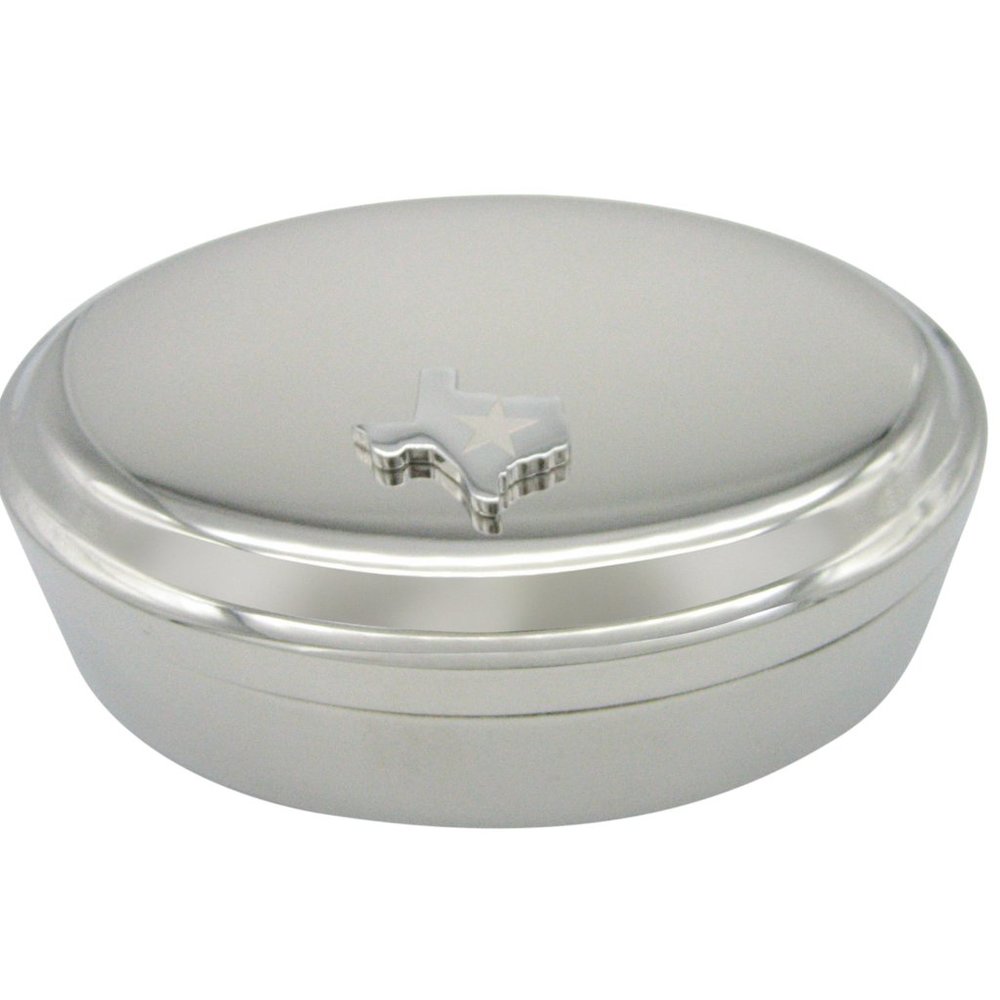 Texas State Map Shape And Flag Design Jewelry Box - image 1